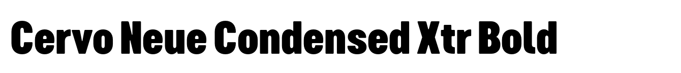 Cervo Neue Condensed Xtr Bold image